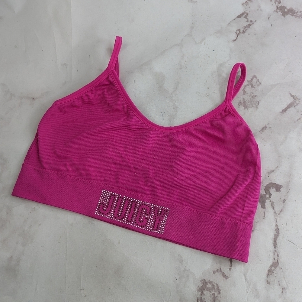 Juicy Couture Intimates Seamless Comfort Bra Black Rhinestones Plus 1X 6995-49